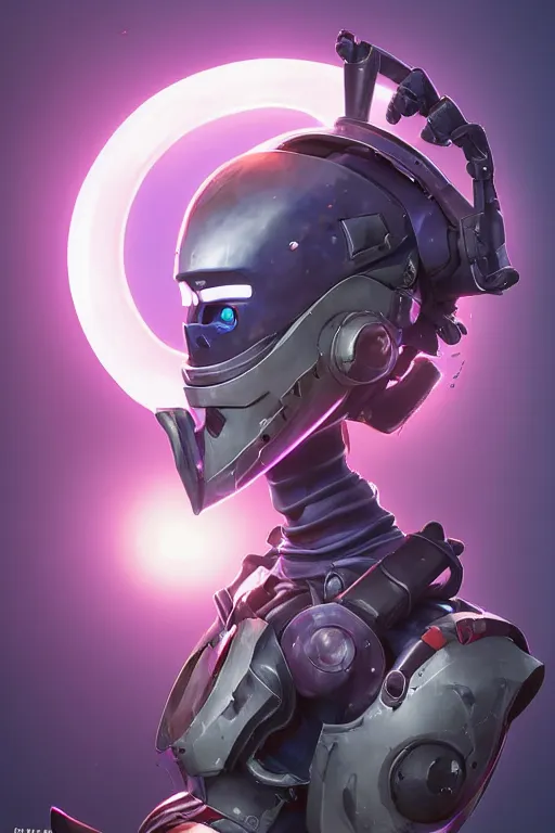 Image similar to epic mask helmet robot ninja portrait stylized as fornite style game design fanart by concept artist gervasio canda, behance hd by jesper ejsing, by rhads, makoto shinkai and lois van baarle, ilya kuvshinov, rossdraws global illumination radiating a glowing aura global illumination ray tracing hdr render in unreal engine 5