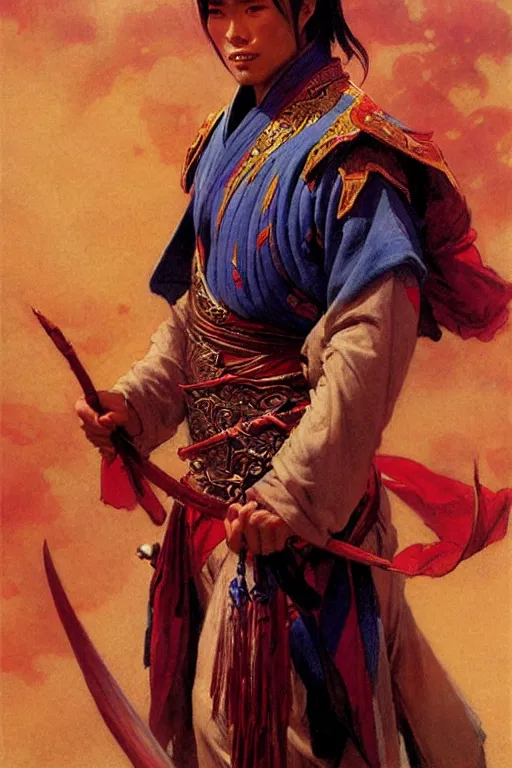 Image similar to wuxia, male, character design, colorful, painting by gaston bussiere, craig mullins, j. c. leyendecker, tom of finland