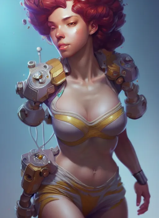 Image similar to april o'neal, hyper detailed, digital art, trending in artstation, cinematic lighting, studio quality, smooth render, frostbite 3 engine rendered, art style by klimt and nixeu and ian sprigger and wlop and krenz cushart