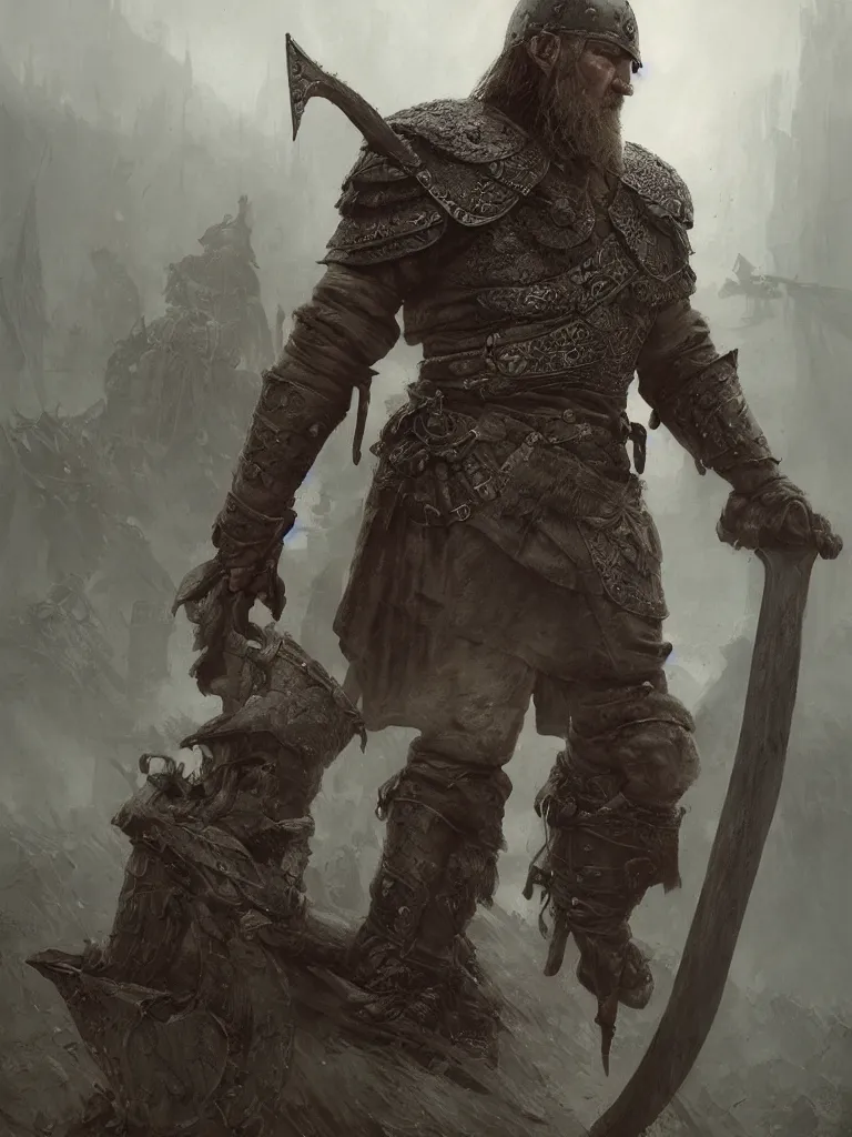 Image similar to viking warrior, as inquisitor medieval, dark, intricate, highly detailed, smooth, artstation, digital illustration by Ruan Jia and Mandy Jurgens and Artgerm and Wayne Barlowe and Greg Rutkowski and Zdislav Beksinski hyper realistic, dystopian, solarpunk, realism, magical imagery, best algorithm, digital cinema camera, cooke lens feel, wide angle, 3D modelling, digital art, art by Zbrush