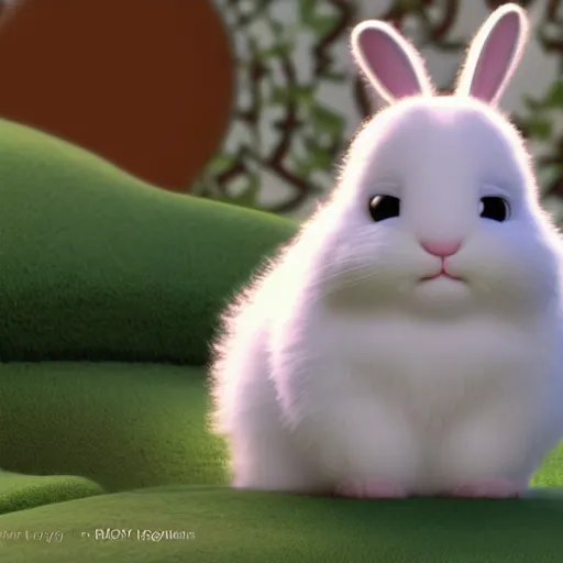 Image similar to fluffy bunny by pixar