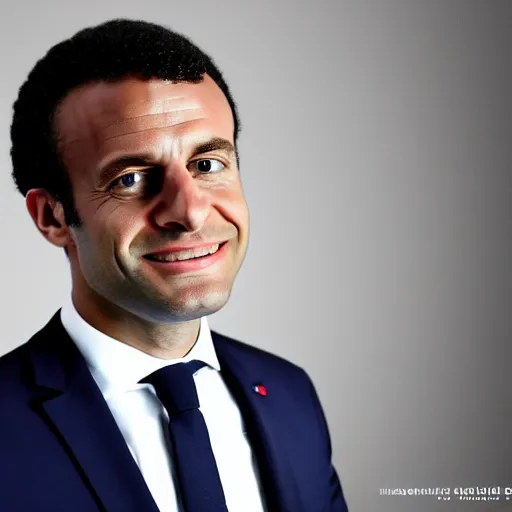 Image similar to afro-american Emmanuel Macron, 50mm photography, high quality, 4K