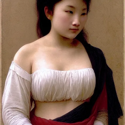 Prompt: yuli ban, drawn by william - adolphe bouguereau