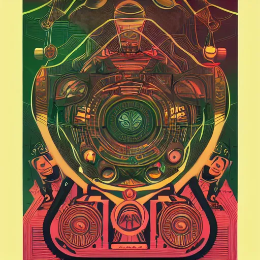 Image similar to a poster of a group of people, an album cover by kilian eng, behance contest winner, afrofuturism, diagonal lines, circuitry, artwork, adafruit