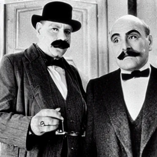 Image similar to poirot and hastings :