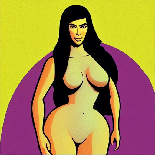 Prompt: “ kim kardashian retro minimalist portrait by jean giraud, moebius starwatcher comic, 8 k ”