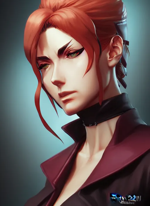 Image similar to female mafia boss, wide angle view, highly detailed, artgerm, cushart krenz, king of fighters style, trending on artstation, soft light, sharp focus, illustration, character design, concept art