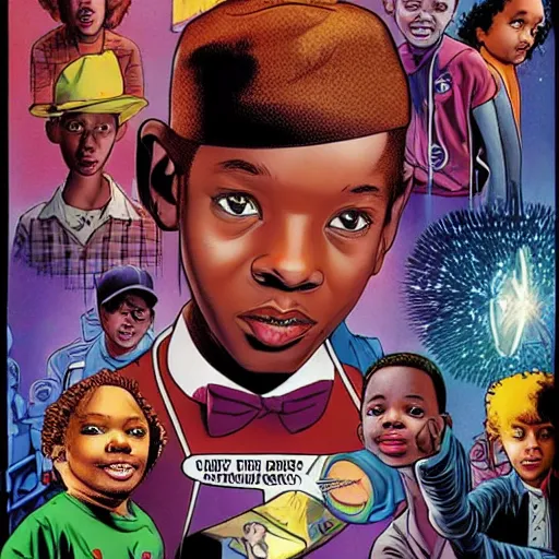 Image similar to mille bobby brown from stanger things by artgem by brian bolland by alex ross by artgem by brian bolland by alex rossby artgem by brian bolland by alex ross by artgem by brian bolland by alex ross