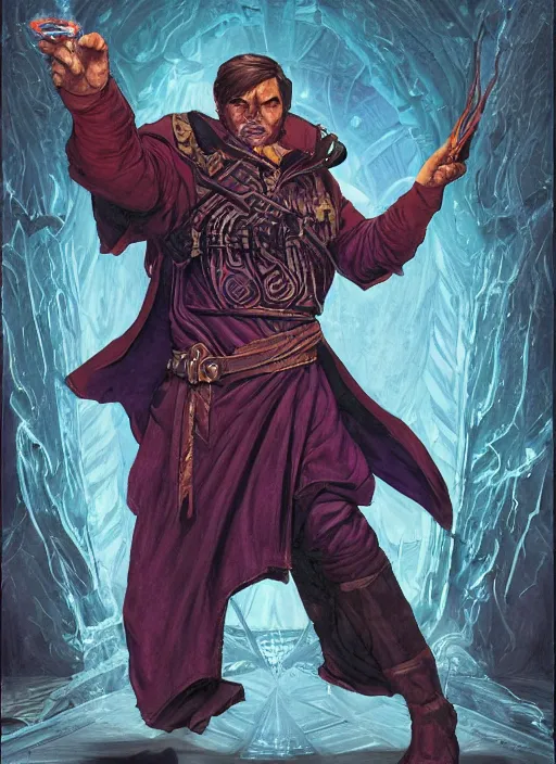 Image similar to a mastigos ( a mage specializing in the arcana of mind and space ) from the modern arcane thriller ttrpg'mage : the awakening ', 8 k, character concept reference art, by david mattingly and michael william kaluta and steve prescott and alex ross.