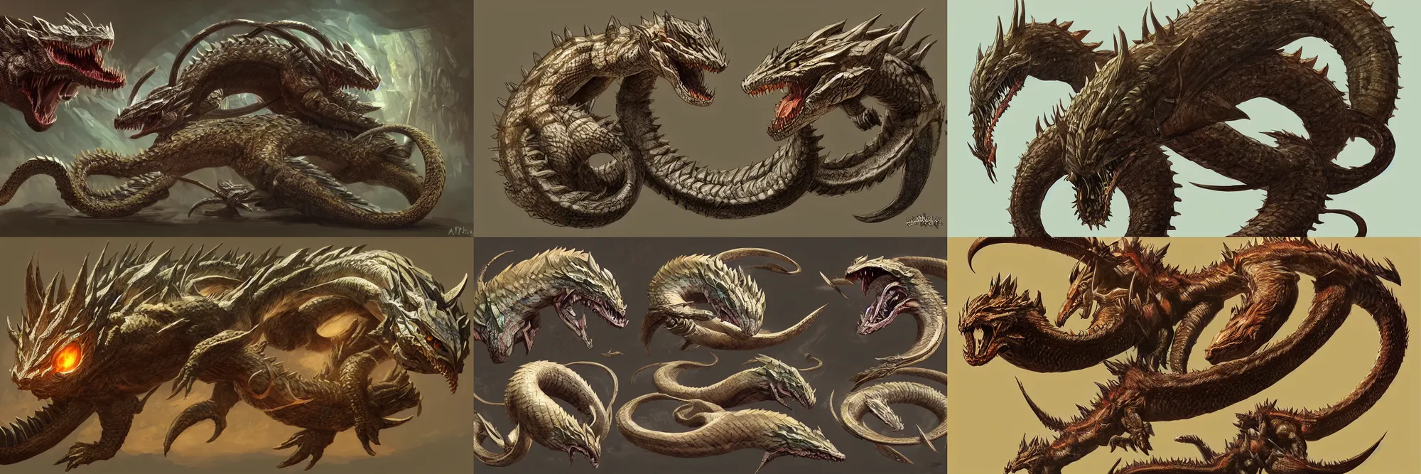 Prompt: harmless Möbius strip ouroboros wildlife for Monster Hunter, concept art from different angles, incredibly detailed, D&D, finished concept art, digital art on Pixiv, trending on Artstation