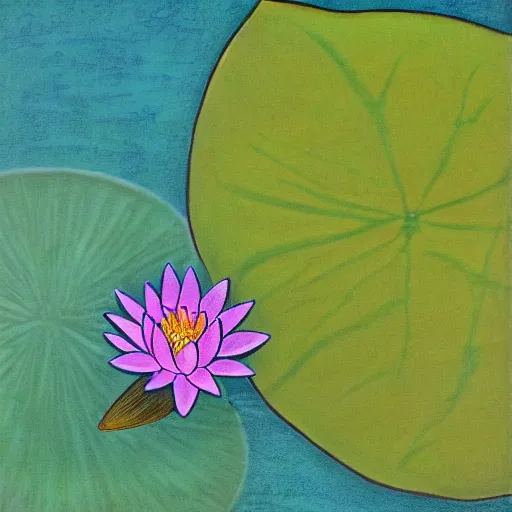 Image similar to water lily by Sanyu