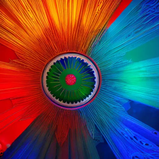 Image similar to indian flag, extreme closeup, center frame, symmetric, rim light, bioluminescence, electric, soft, concept art, intricate details, cinematic, highly detailed, colorful, photorealistic, disney pixar, octane render, iridescent, anime, 8 k