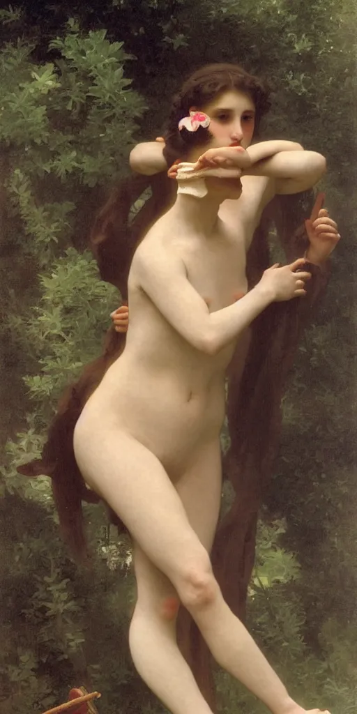 Prompt: meduca, painted by William-Adolphe Bouguereau