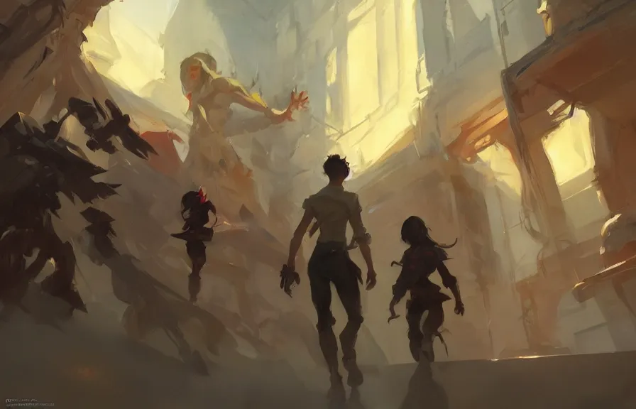 Prompt: greg manchess concept art of the fantastic spork dimension, key visual, ambient lighting, highly detailed, digital painting, artstation, concept art, sharp focus, by makoto shinkai and akihiko yoshida and hidari and wlop and greg rutkowski