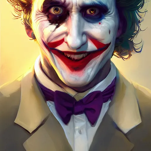 Image similar to Haley Joel Osmen dressed as a Joker, by Stanley Artgerm Lau, WLOP, Rossdraws, James Jean, Andrei Riabovitchev, Marc Simonetti, Yoshitaka Amano, ArtStation, CGSociety,