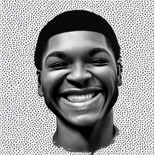 Image similar to a smile, black background, digital art