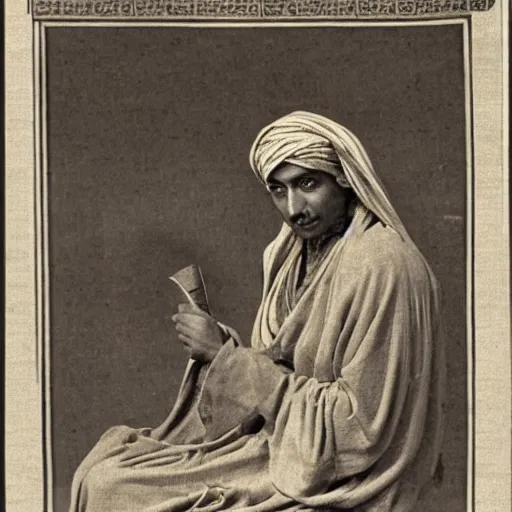 Prompt: anathema magistra arabian bedouin mathematician