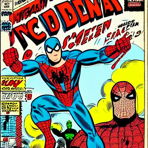 Prompt: classic marvel comic book cover, the hero is a fat spider - man!