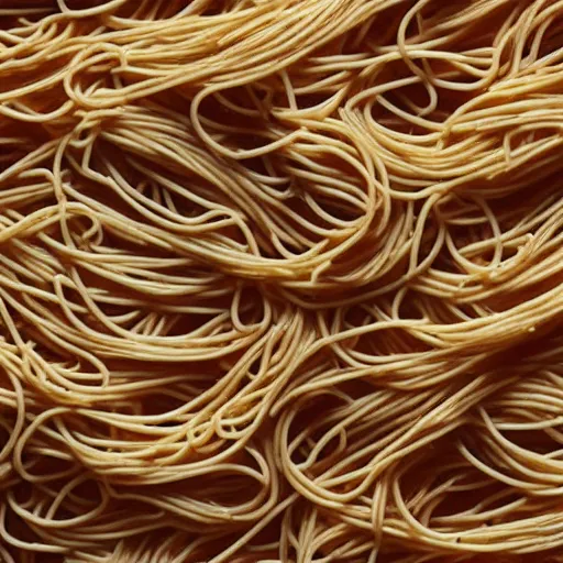 Prompt: words made of spaghetti