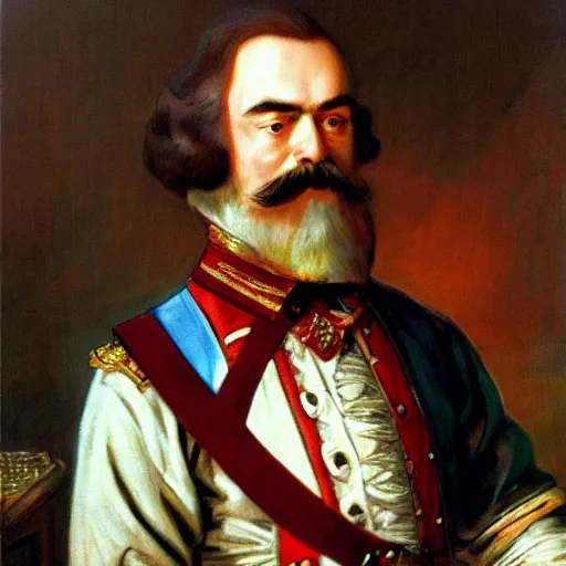 Image similar to russian tsar Peter The Great clean-shaven with small mustache 18th century installs operating system on desktop computer oil painting, detailed, artfully traced, 4k resolution, cinematic, dramatic