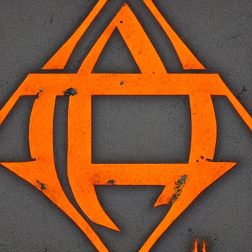 Image similar to Half Life 3 Logo, grainy, cracked, gradient, detailed, very detailed, heavily detailed, intricate details, intricately detailed, digital art, trending on artstation, 3D, studio quality lighting, dramatic lighting HD Quality, 4k resolution, 8k resolution, black background, Half Life 3 Logo is orange and is in the foreground, Realistic, Shiny Lighting, Shiny