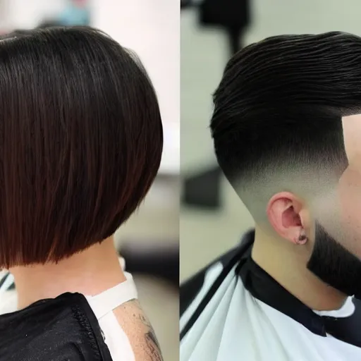 Image similar to short hair undercut with a fade youtube thumbnail