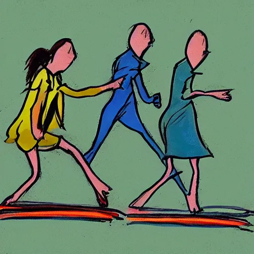 Image similar to a walkcycle by richard williams