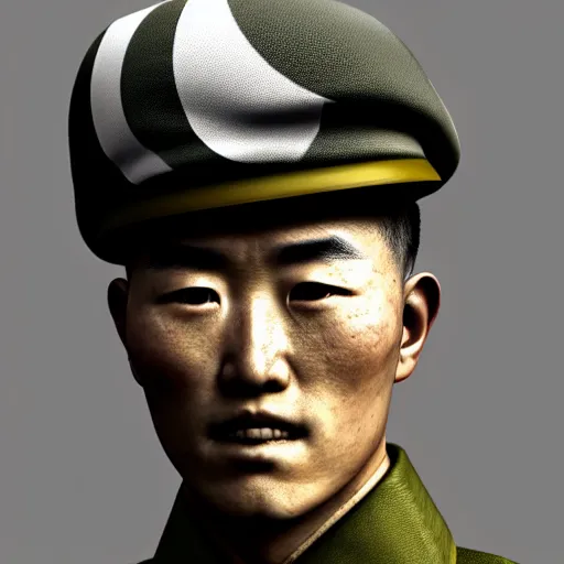Image similar to japan soldier in world war 2, design by emanuele dascanio and robin eley and dru blair and karol blak