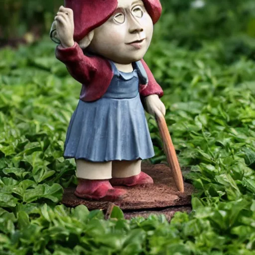 Image similar to hermione garden gnome