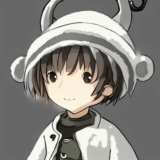 Prompt: boy wearing sheep suit, made in abyss art style