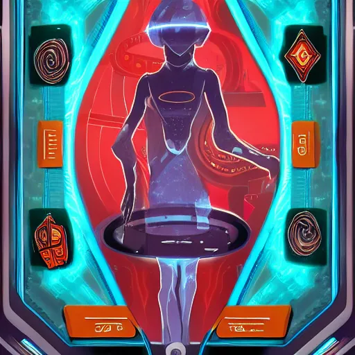 Image similar to Card game illustration, Android Netrunner