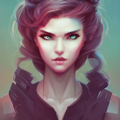 Prompt: a portrait of a beautiful biker, art by lois van baarle and loish and ross tran and rossdraws and sam yang and samdoesarts and artgerm and saruei, digital art, highly detailed, intricate, sharp focus, trending on artstation hq, deviantart, unreal engine 5, 4 k uhd image