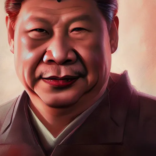 Image similar to leader of people's republic of china xi jinping as duke nukem, highly detailed, digital painting, artstation, concept art, matte, sharp focus, illustration, art by artgerm and greg rutkowski and alphonse mucha