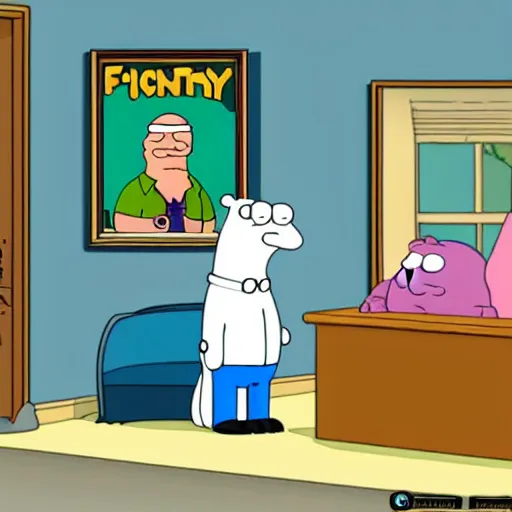 Image similar to of a crypto animal in the style of family guy