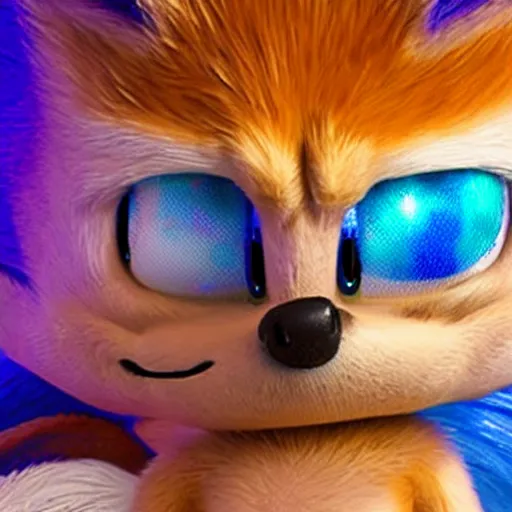 Prompt: Realistic rendition of sonic the hedgehog