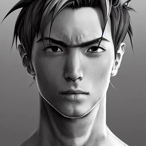 Prompt: an immortal cultivator as an absurdly handsome, elegant, young anime man, ultrafine hyperrealistic detailed face illustration by kim jung gi, irakli nadar, intricate linework, sharp focus, bright colors, matte, final fantasy, unreal engine highly rendered, global illumination, radiant light, intricate environment