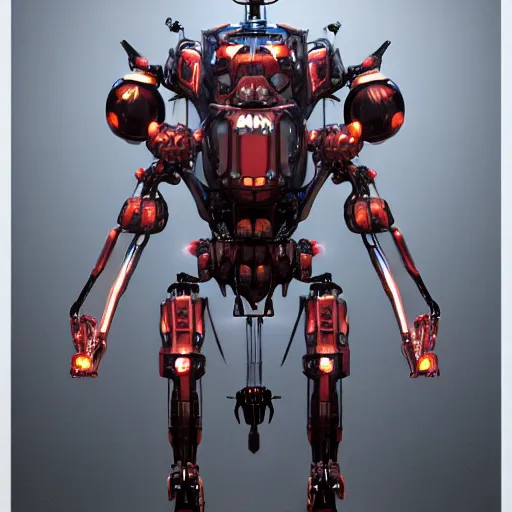 Image similar to a mech version of an insect, very symmetrical, highly detailed, by joss nizzi, pinterest, ranker, fotoscape, artstation, keyshot, unreal engine