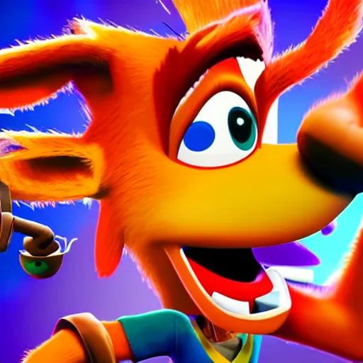 Image similar to Crash Bandicoot, 4k