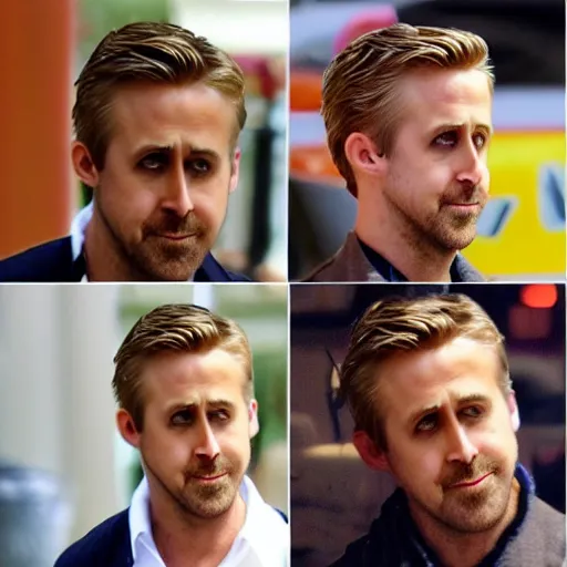 Prompt: ryan gosling melded into a sandwich