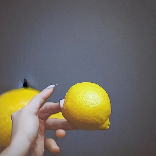 Prompt: “ a lemon woman”