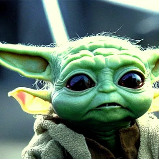 Image similar to baby Yoda In the walking dead 4k detailed super realistic