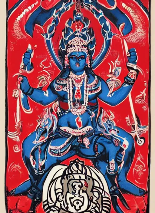 Image similar to kali - durga soviet union style