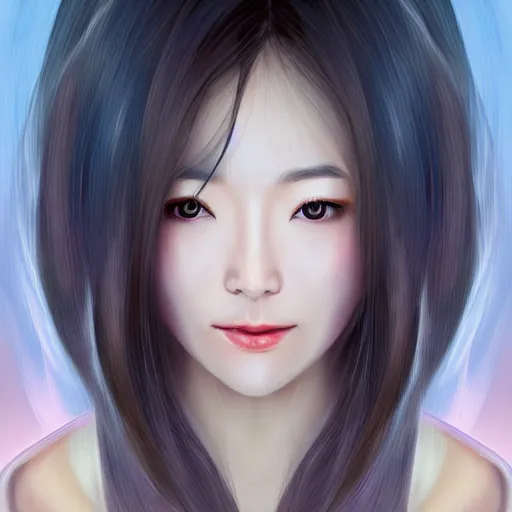 Prompt: centered portrait of beautiful Kawai Japanese girl, hyperdetailed, digital painting, trending on CG society