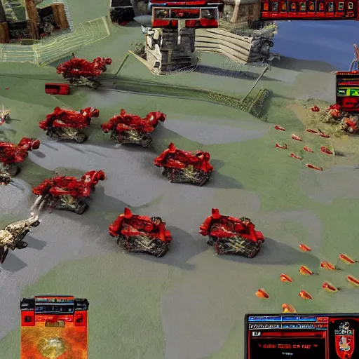 Prompt: Knights in Command and Conquer Red Alert 2