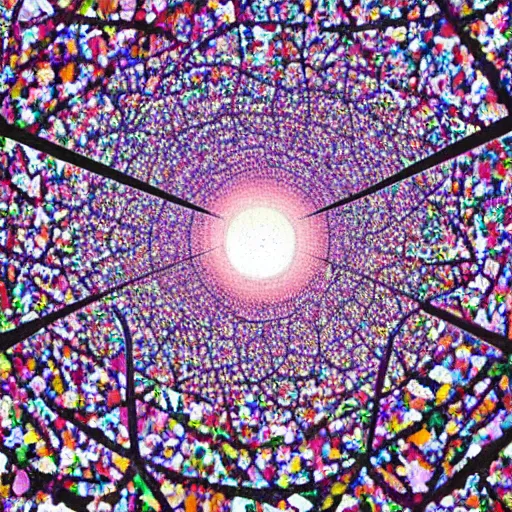 Image similar to A experimental art. A rip in spacetime. Did this device in his hand open a portal to another dimension or reality?! Lawrence of Arabia, overcast by Rebecca Louise Law geometric