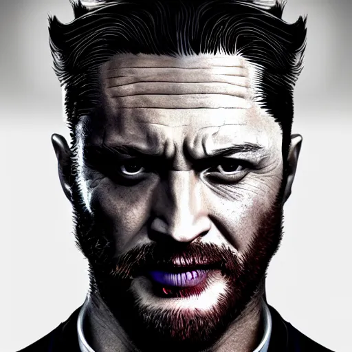 Image similar to Tom Hardy as wolverine 4K quality Photorealism