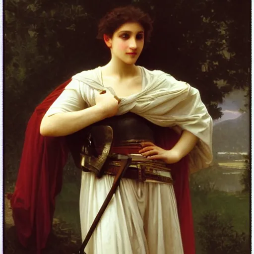 Prompt: Knight by William Adolphe Bouguereau W 1024