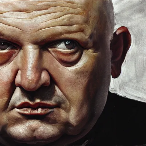 Prompt: high quality high detail painting by lucian freud, hd, varys from game of thrones