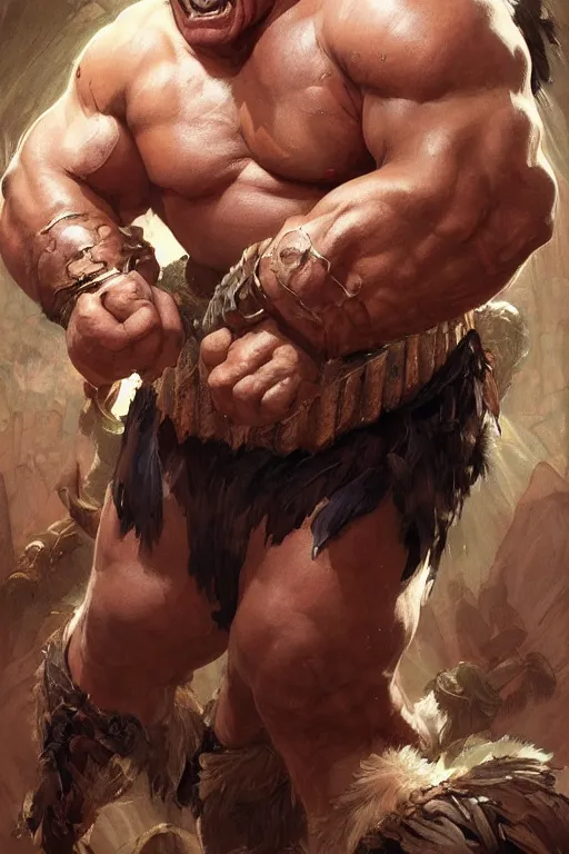 Image similar to hulking herculean barbarian danny devito, masterpiece, intricate, elegant, highly detailed, digital painting, artstation, concept art, smooth, sharp focus, illustration, art by artgerm and greg rutkowski and alphonse mucha and uang guangjian and gil elvgren and sachin teng, symmetry!!