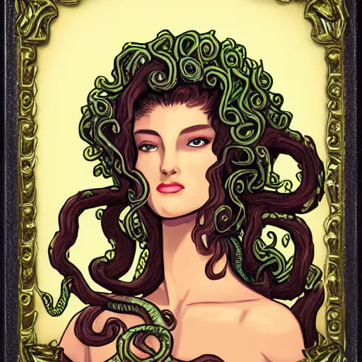 Image similar to lovely medusa in her glory